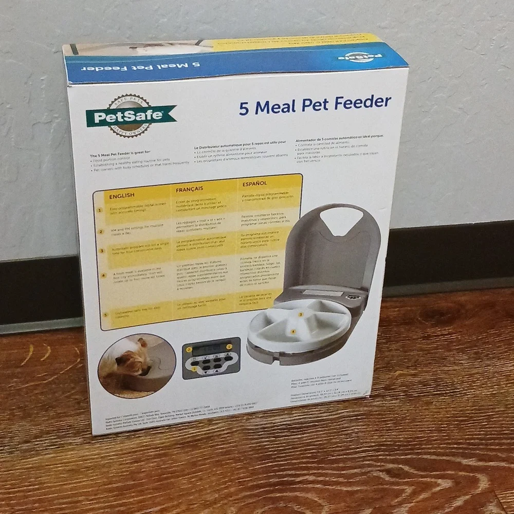 PetSafe Automatic 5 meal Programmable Pet Feeder Dispenser